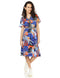 Female SP Splash  Standard Casual Dress 7100337 TROPICAL PRI - Safqqa