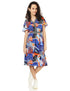 Female SP Splash  Standard Casual Dress 7100337 TROPICAL PRI - Safqqa