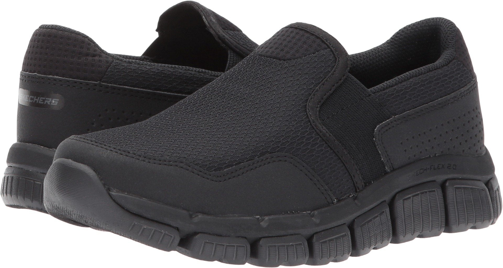 Skechers Kids Mesh-Textile Slip-On Sneakers – Lightweight & Easy Fit - Safqqa
