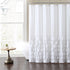 Melanie Ruffled Shower Curtain – Elegant & Water-Resistant Design-182cm *182cm