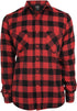 Urban Classics Shirts For Mens Black/red