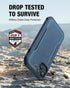 "RAPTIC Fort Case for iPhone 14 - MagSafe Compatible, Military-Grade 20ft Drop Protection, 6.1-inch, Marine Blue"