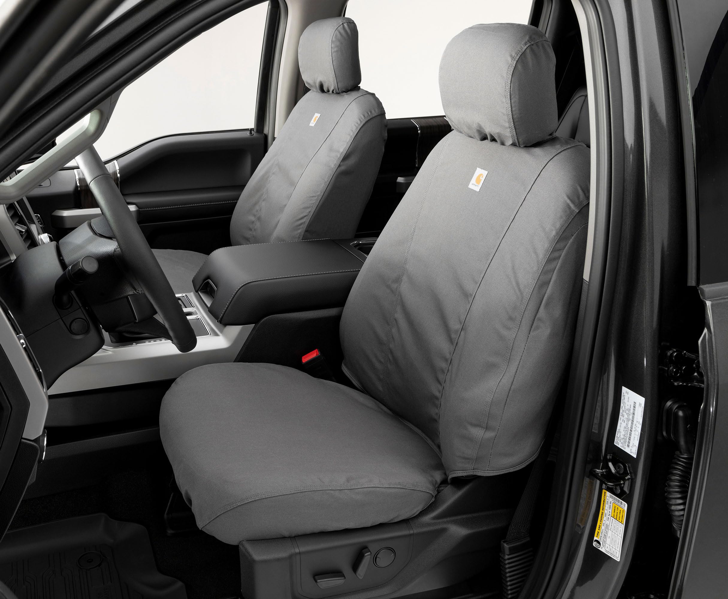 Covercraft Carhartt SeatSaver Custom Seat Covers | SSC2509CAGY | 1st Row Bucket Seats | Compatible with Select Toyota Models,