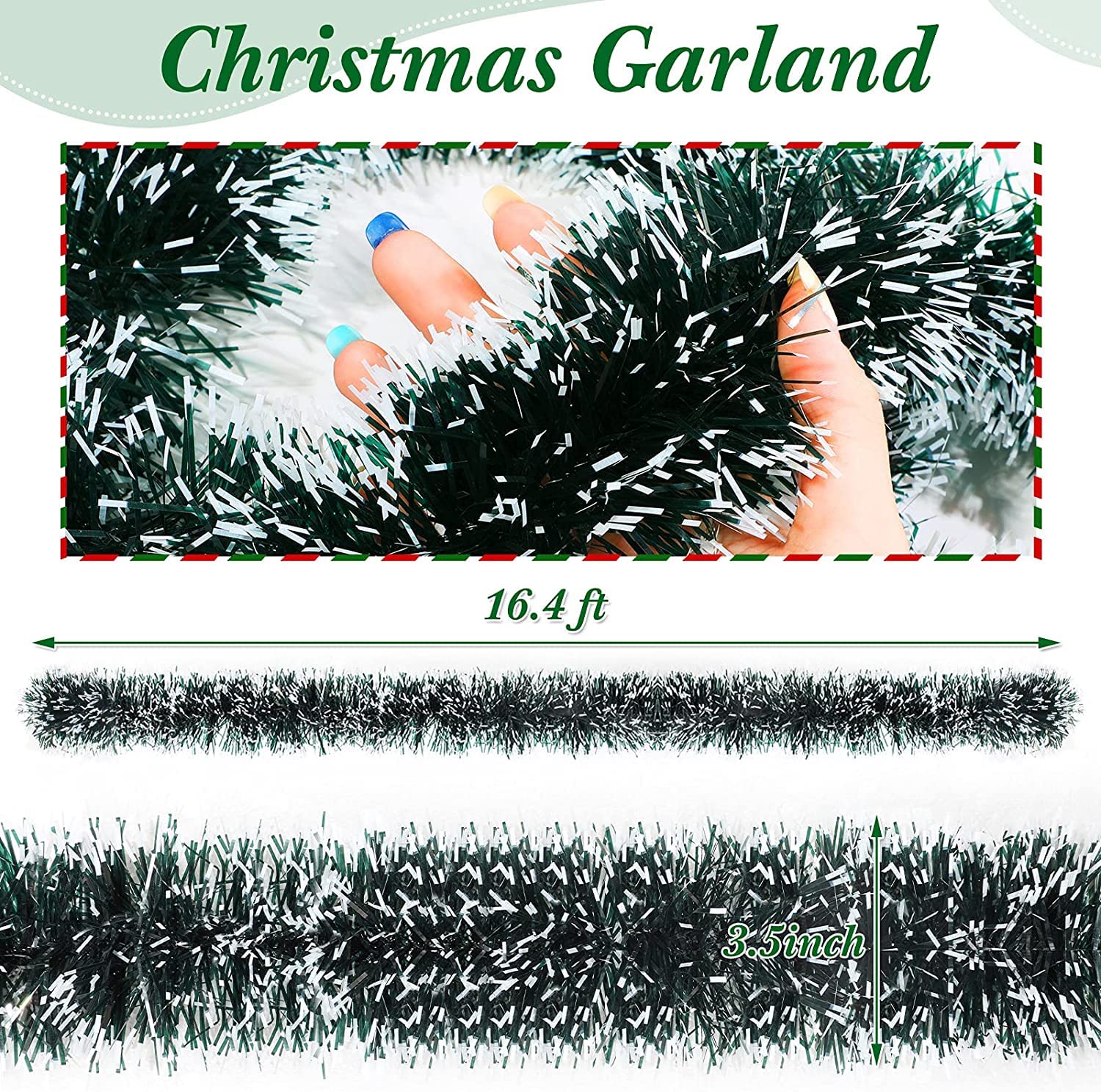 Generic Christmas Tree Decorations Made Of Shiny Twine (2 pieces)