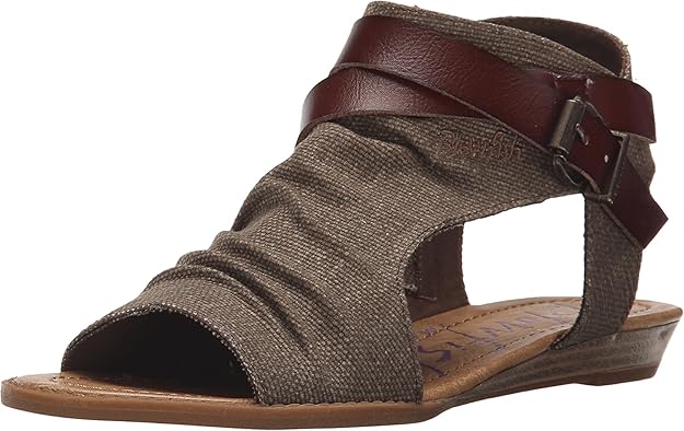 Blowfish Women Sandals Brown Comfortable Casual Everyday Wear – Safqqa Egypt