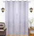 Kuber Industries Cotton 2 Pieces 7 Feet Eyelet Door Curtain