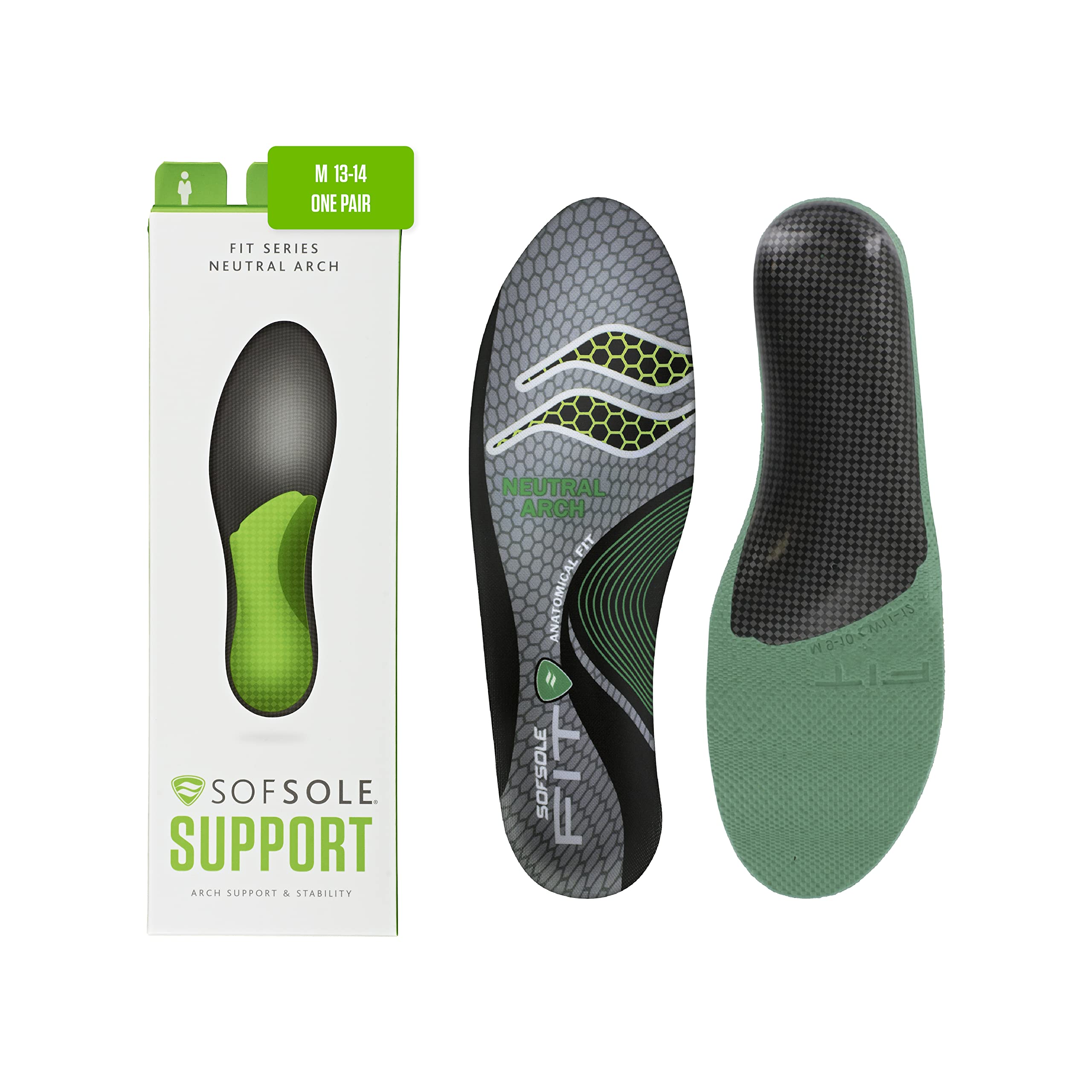 Sof Sole Insoles Unisex FIT Support Full-Length Foam Shoe Insert