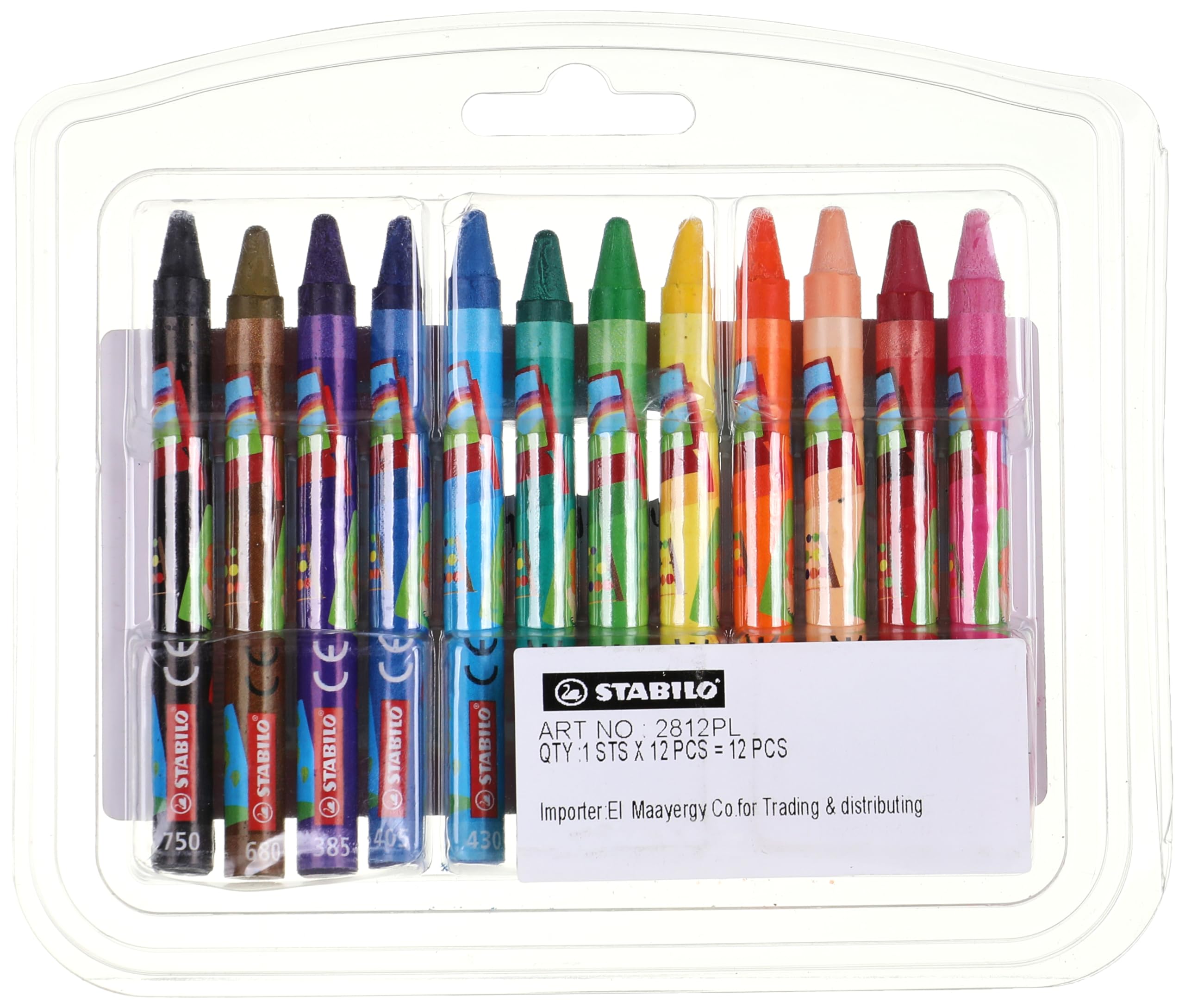 Stabilo Swano Set of 12 Wax Crayons