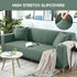 INFOSUN Stretch Sofa Cover Set with Anti-Slip Design & Pillow Covers