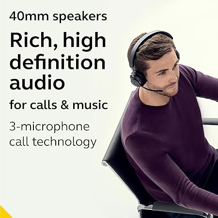 سماعة Jabra Evolve2 65 MS Wireless | صوت احترافي ومكالمات واضحة