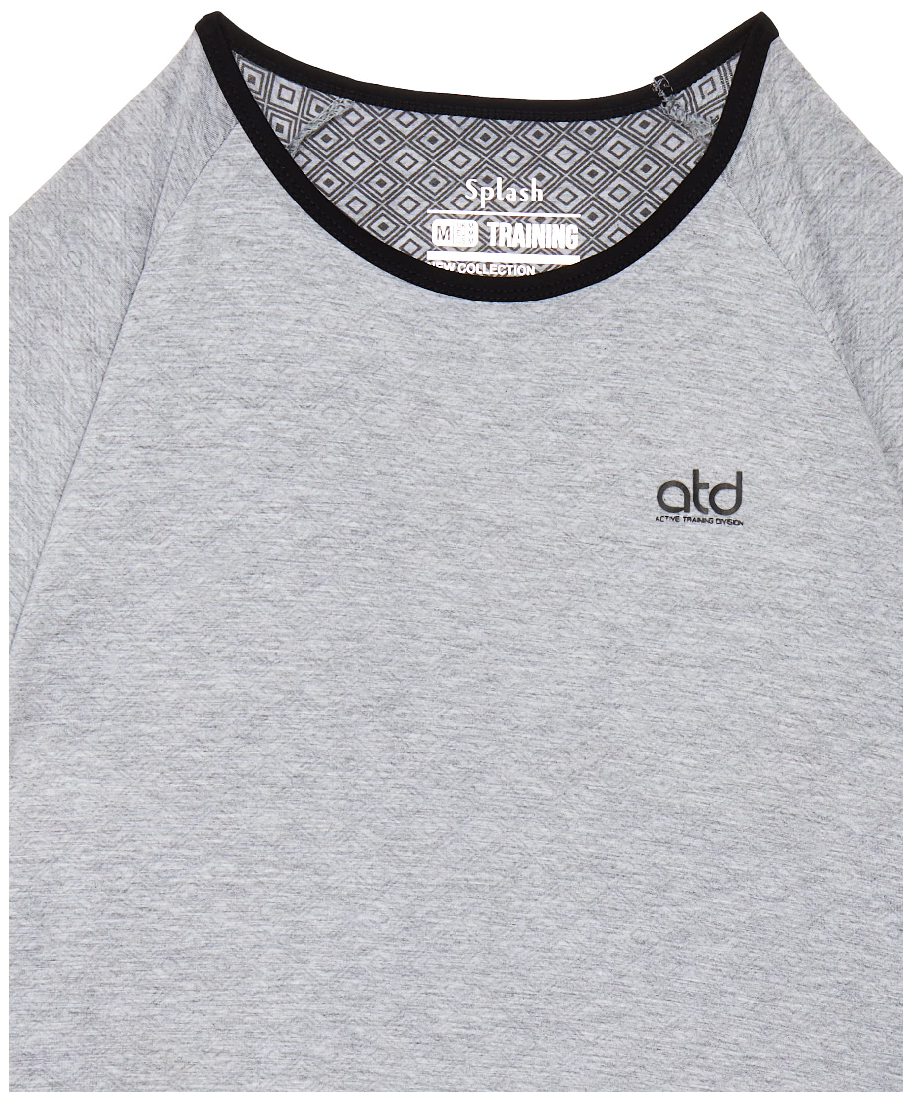Splash Active Regular T-Shirt For Men,Classic crew neckline for timeless appeal.