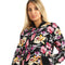 Jamila Women’s Printed Padded Jacket with Zipper and Pockets