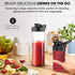 Nikai 300W Smoothie Maker, 600ml Capacity, Powerful Motor for Smooth Blending, St Steel Blades, BPA-Free Tritan Bottles with Lids, Compact Design Ideal for Smoothies & Shakes NB202ST