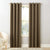 Sun Zero Curtain Panel, 54" x 108", Mocha Brown, Sun Blocking Curtain for Light Reduction and Privacy