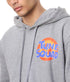 سويت شيرت بغطاء رأس رمادي داكن بطبعة "Duffy Duck" من Ravin للرجال، 96452 