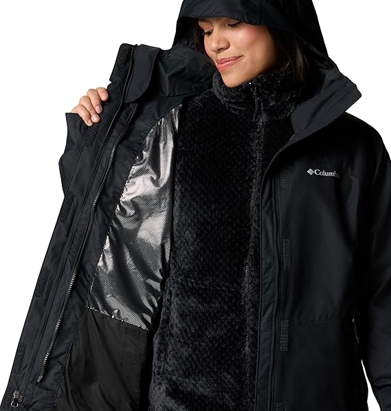 Columbia Women Winter Jacket Black Warm Insulated Coat – Safqqa Egypt