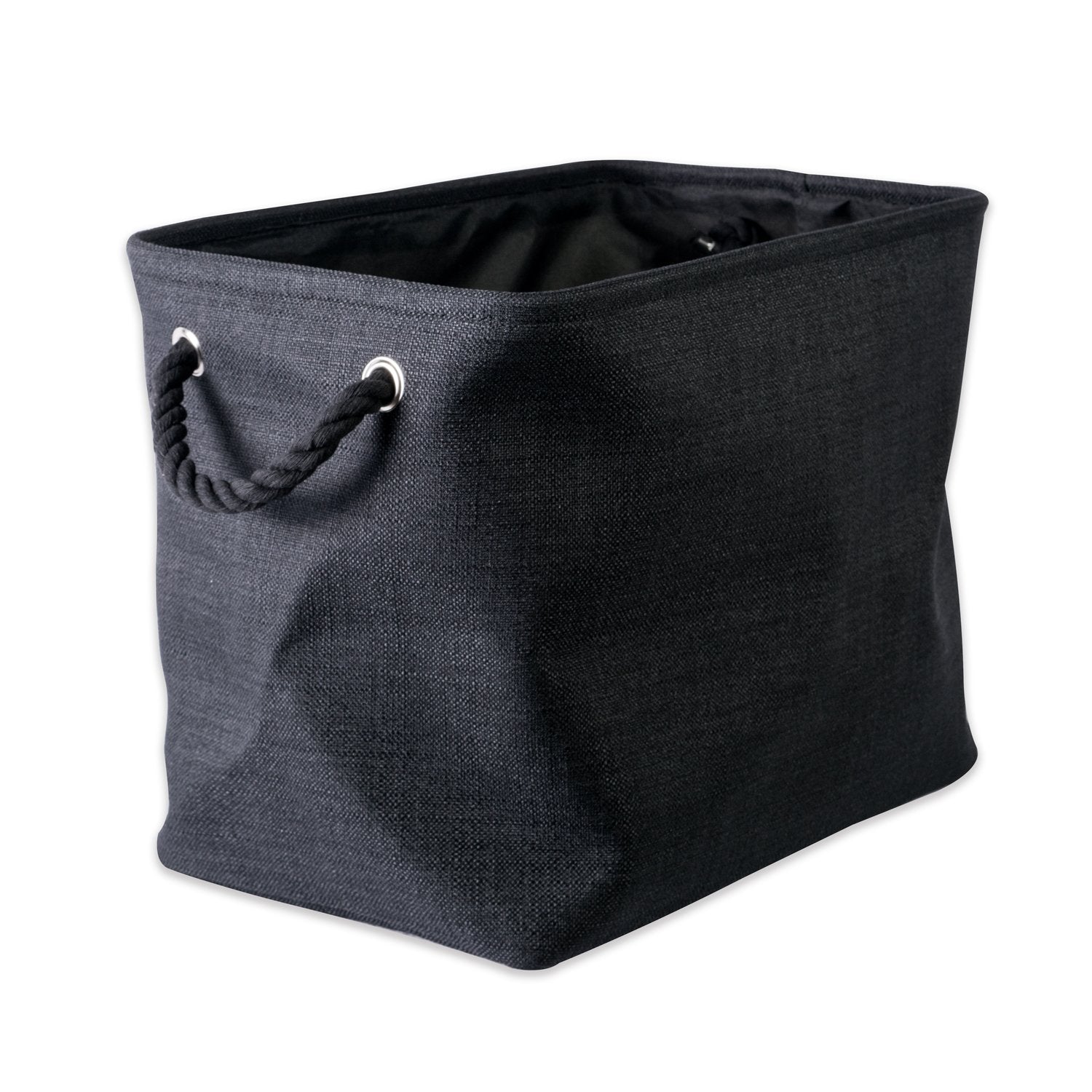 DII Polyester Storage Bin, Medium, Black