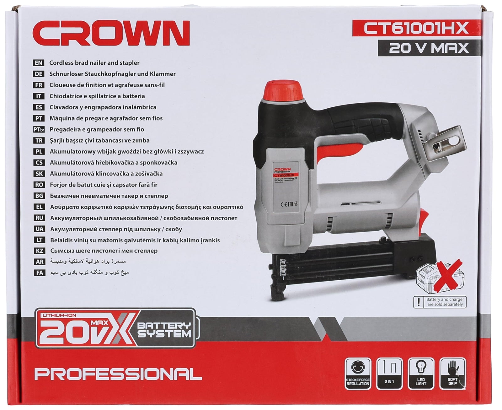 Cordless Nailer 20V – Powerful & Easy-to-Use Nail Gun-Without Battery