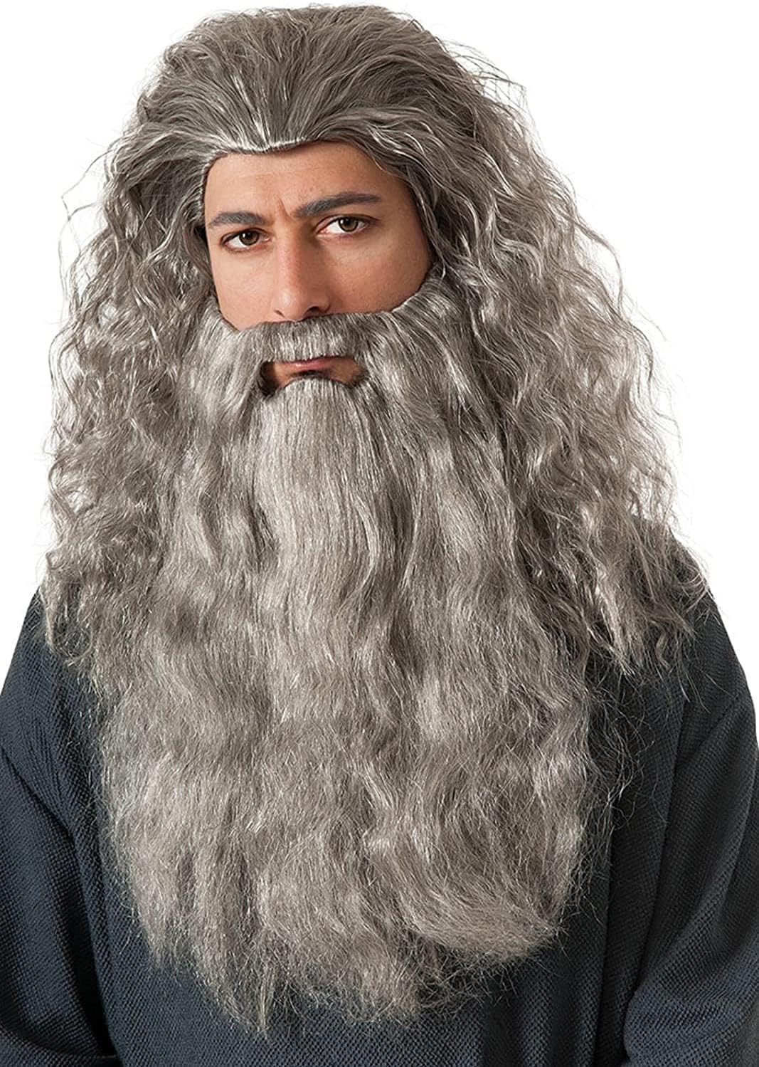 Rubies The Hobbit Gandalf Beard Costume Wig Kit-, Gandalf, One size – Safqqa Egypt