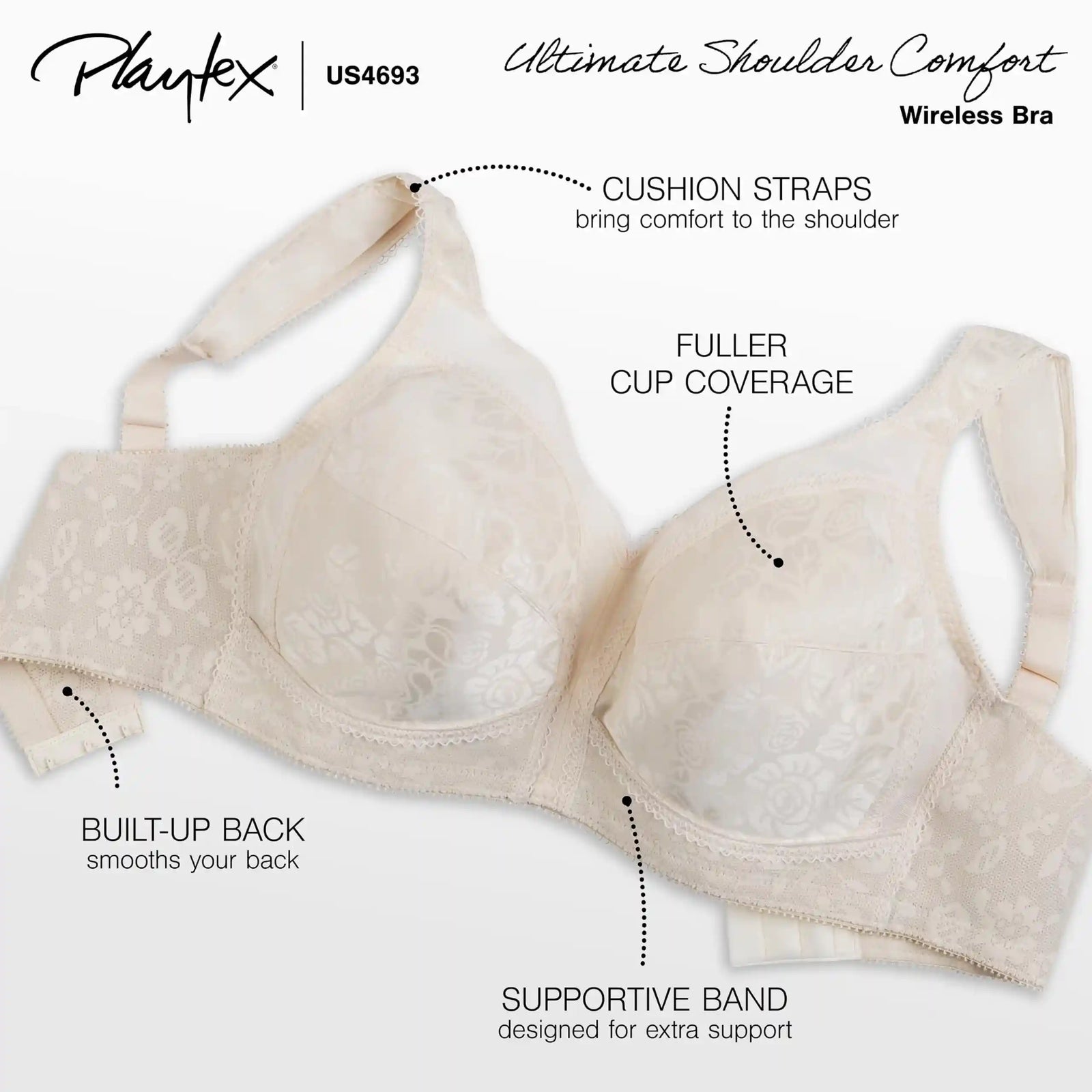 حمالة صدر نسائية تغطية كاملة من بلايتكس