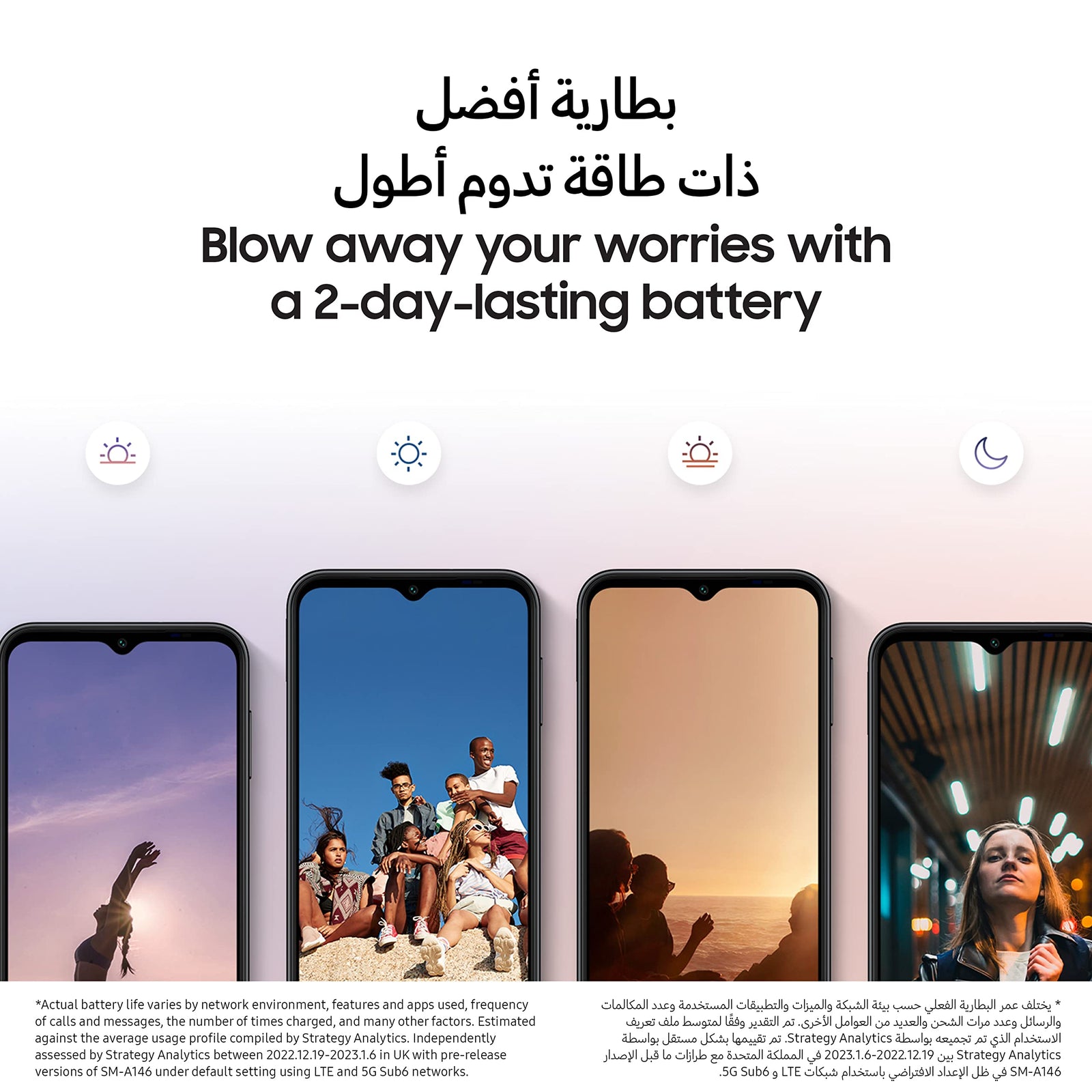 Samsung Galaxy A14 Dual SIM 4GB Ram+128GB ROM (6.6 Inches) (4G) - (Black) - Safqqa Egypt