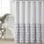 Melanie Ruffled Shower Curtain – Elegant & Water-Resistant Design-182cm *182cm