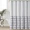 Melanie Ruffled Shower Curtain – Elegant & Water-Resistant Design-182cm *182cm