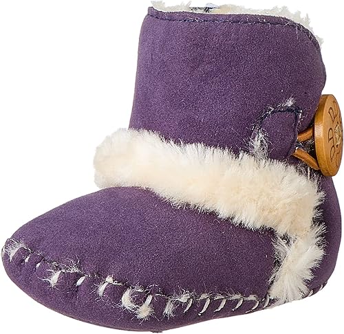 Mix & Max Baby Girls' Velvety Soft Fleece Ankle Boots