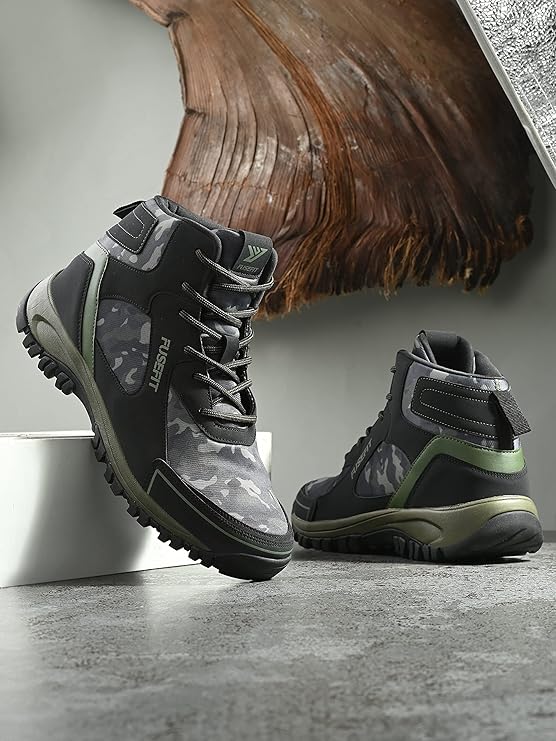 Fusefit Men Shoes Olive Black Casual Lightweight Sneakers – Safqqa Egypt