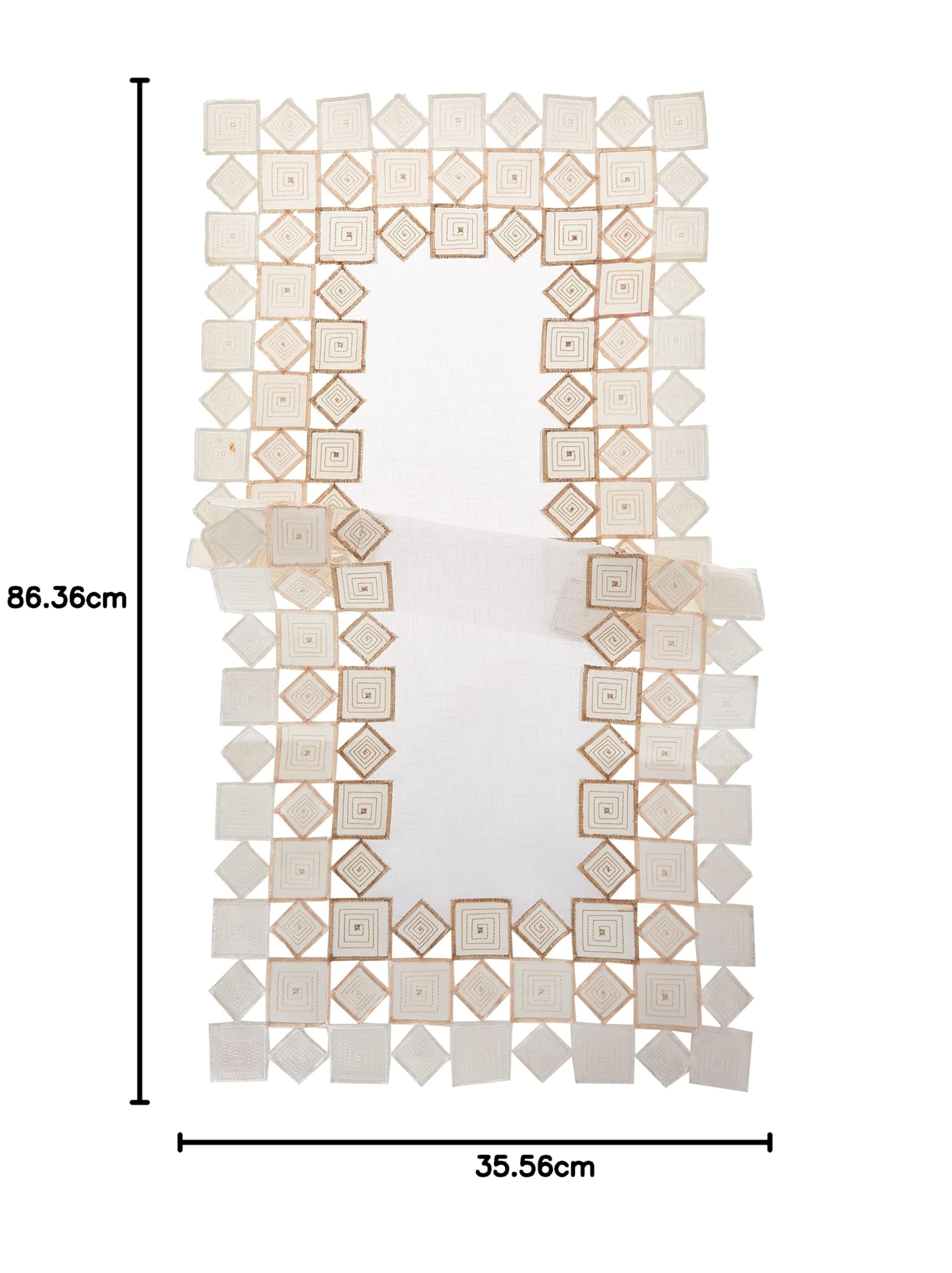 فايوليت لينين مفرش طاولة مزخرف مطرز من سيفيل، 14 × 34