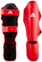 Adidas super pro shin guard, large - red