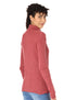 CAESAR Womens High Neck Wool Shirt Pullover, Pink, ONE SIZE