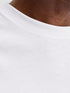 JACK & JONES Men O-Neck T-Shirt White Casual Comfortable Everyday Wear