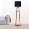 ElRawda RL-FL-A-001 Modern Dark Wood Floor Lamp for Living Room or Bedroom - Black