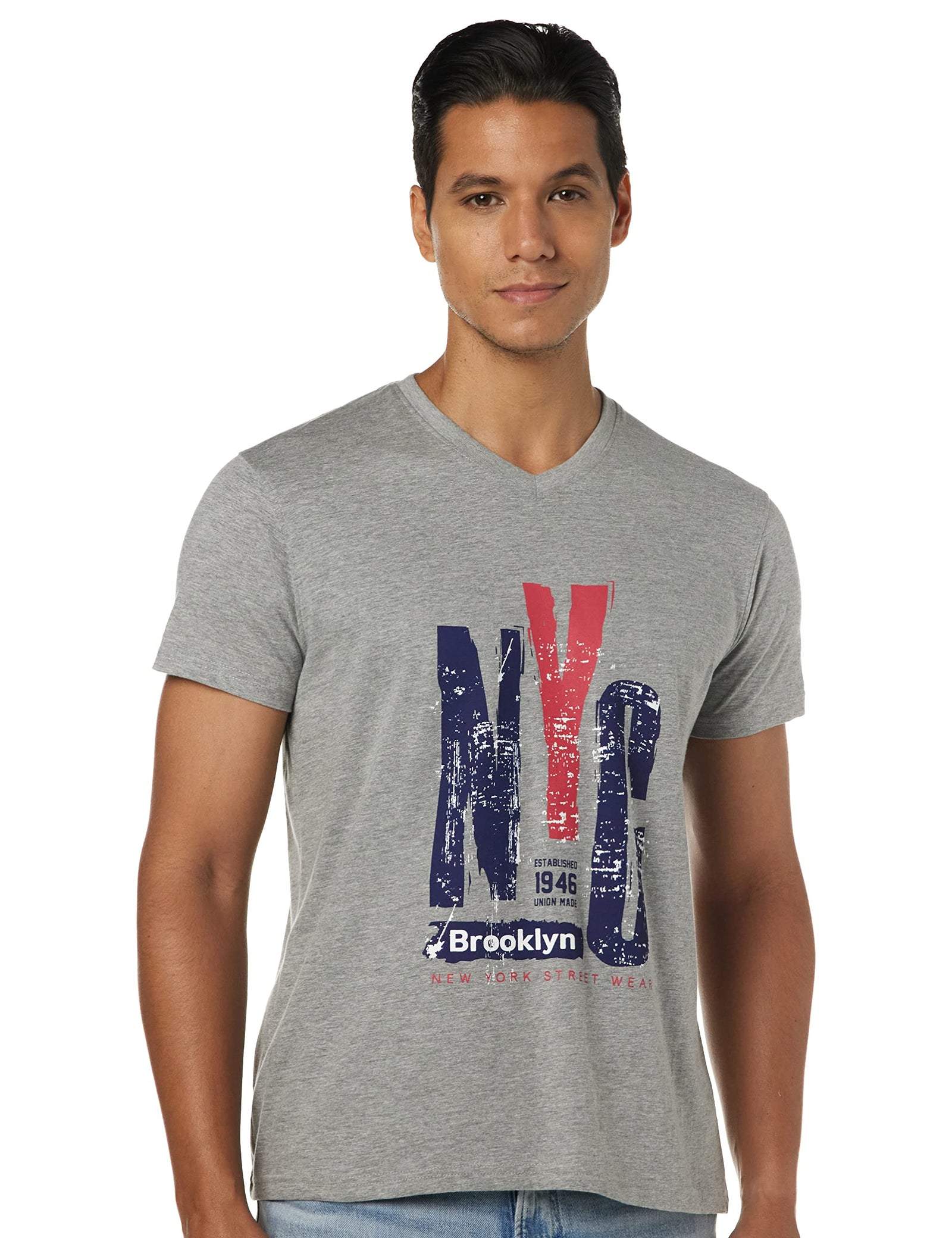Deniklo Men’s V-Neck T-Shirt – Comfortable and Stylish