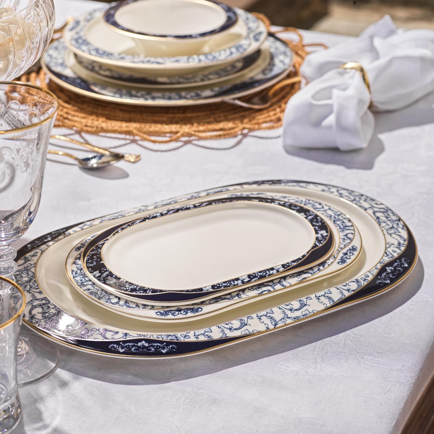 Schäfer Tılsım Lace 60-Piece Dinner Set