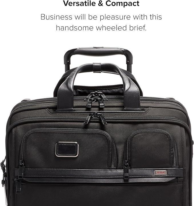 Tumi 4 Wheeled Laptop Briefcase Black Rolling Business Case – Safqqa Egypt