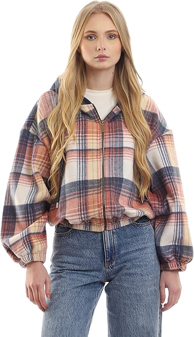 Ravin Hooded Plaid Sweatshirt