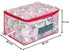 Fun Homes Metallic Leafy Print Underbed Storage Bags – 2 Pieces Non-Woven Cloth Organiser with Transparent Window