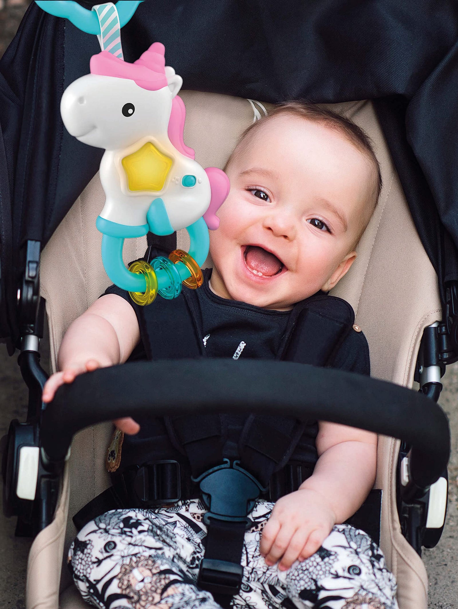 خشخيشة يونيكورن إلكترونية من كليمنتوني 17333، متعددة الألوان