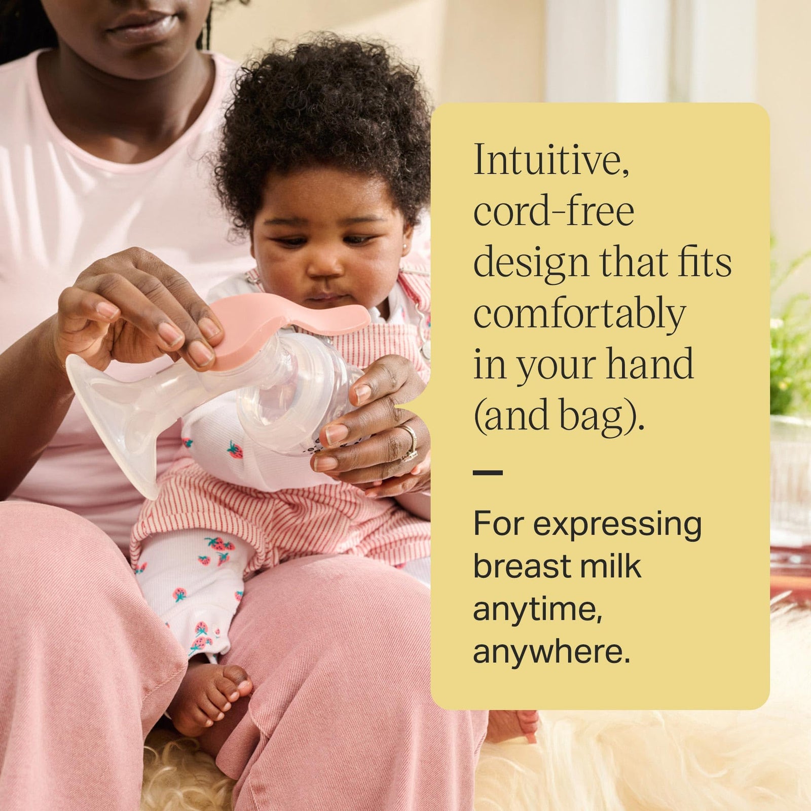 Tommee Tippee Manual Breast Pump Clear Portable Milk Pump