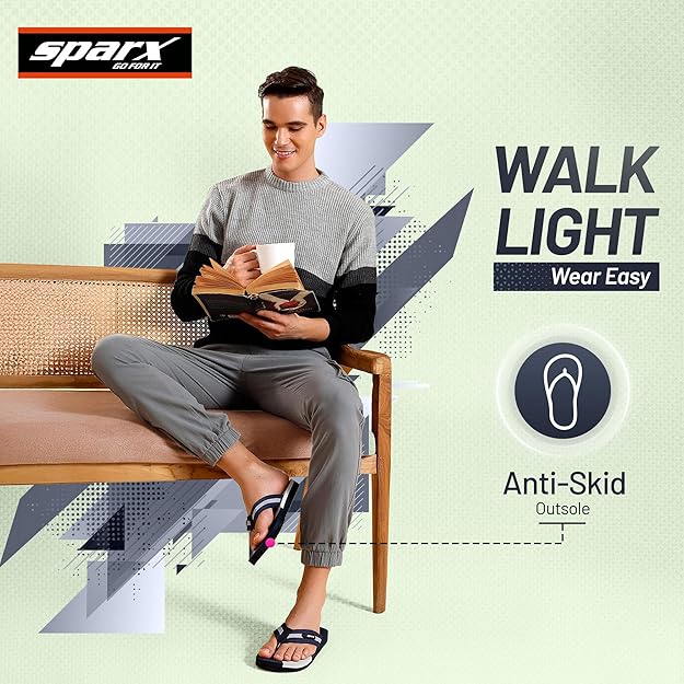 SPARX Men Slipper Navy Comfortable Daily Wear – Safqqa Egypt