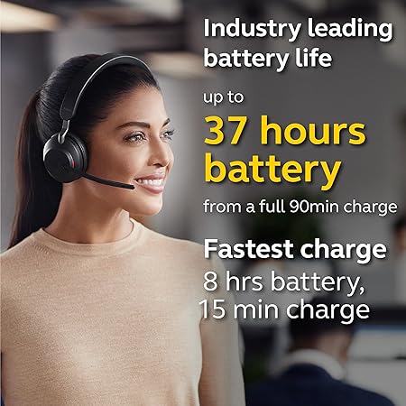 سماعة Jabra Evolve2 65 MS Wireless | صوت احترافي ومكالمات واضحة