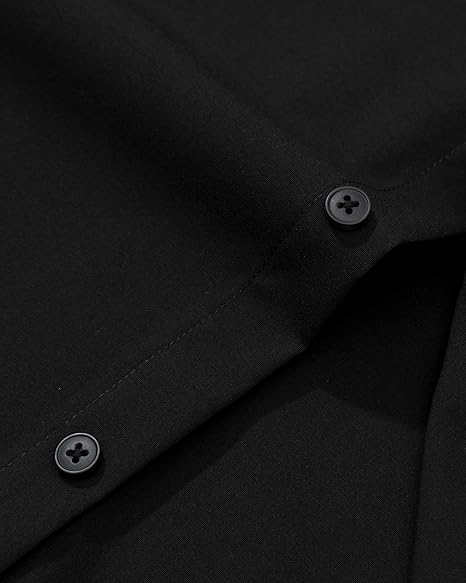 Alimens & Gentle Men Button Down Shirt Black Classic Fit – Safqqa Egypt