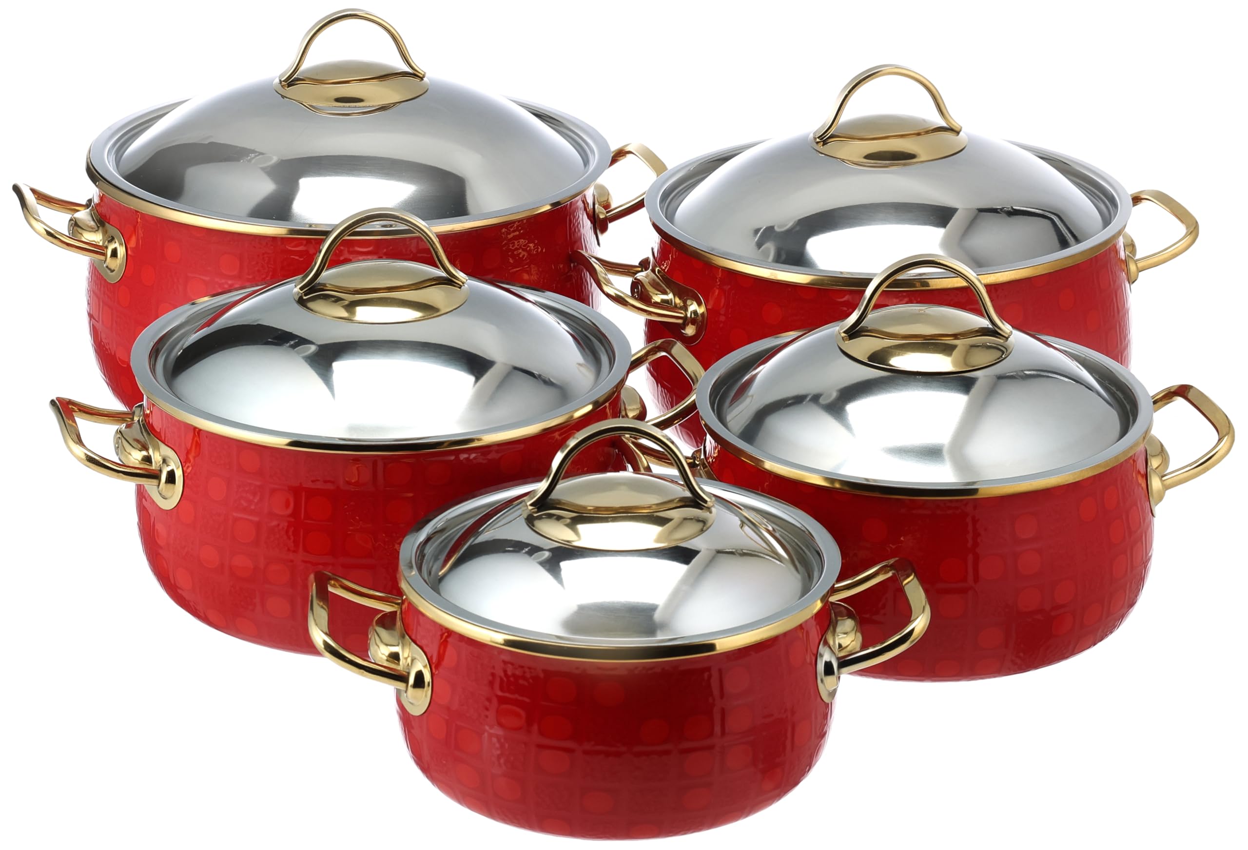 طقم أواني الطهي  من Avsar هو خيار مثالي للمطبخ العصري، حيث يجمع بين الأناقة والمتانة