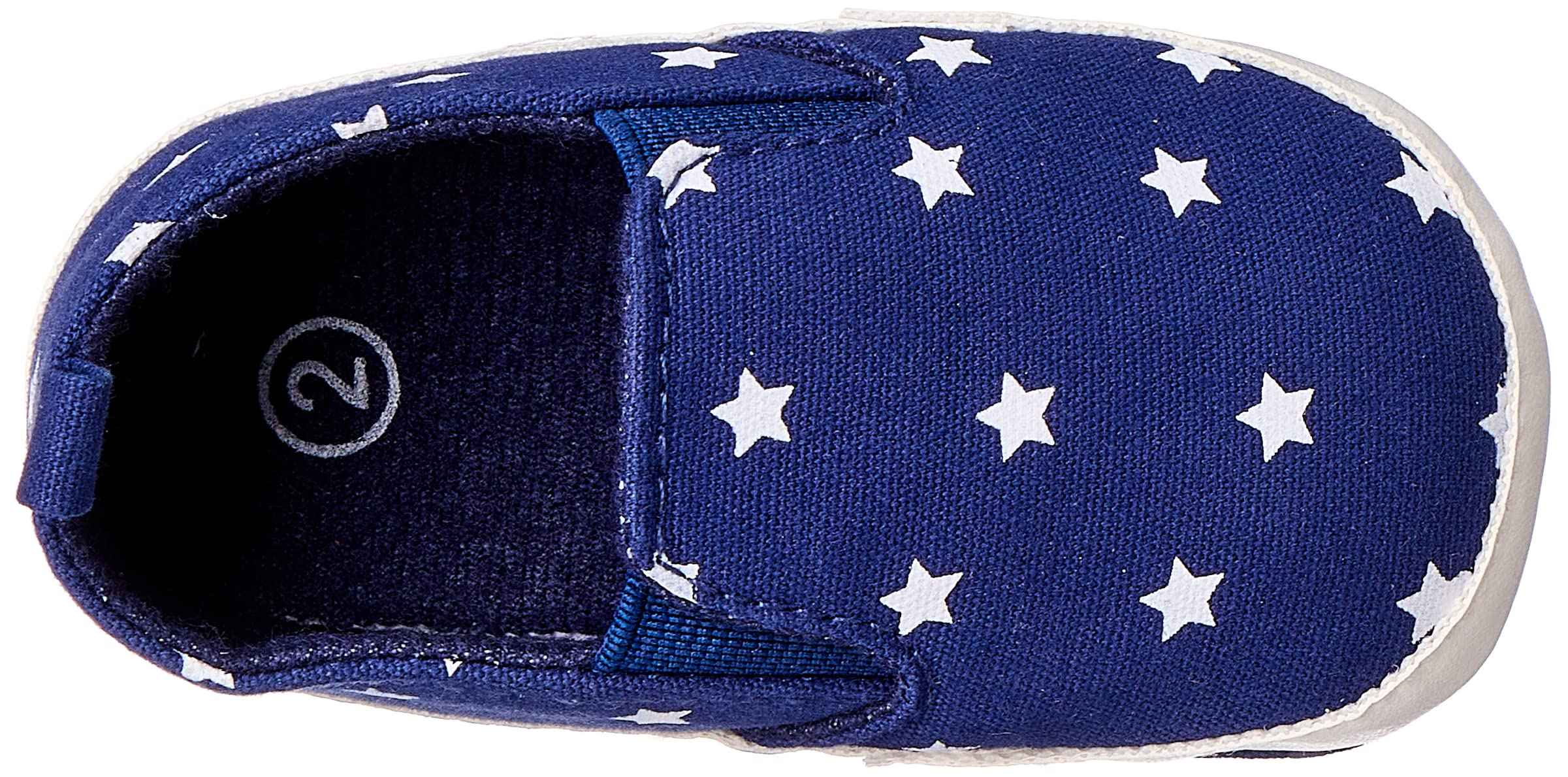 Boys Pull-Tab Elastic-Insert Star-Pattern Low-Top Slip-on Shoes - Safqqa Egypt