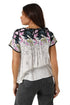 Jamila Floral Pattern Front Buttons Loose-Fit Blouse For Women M