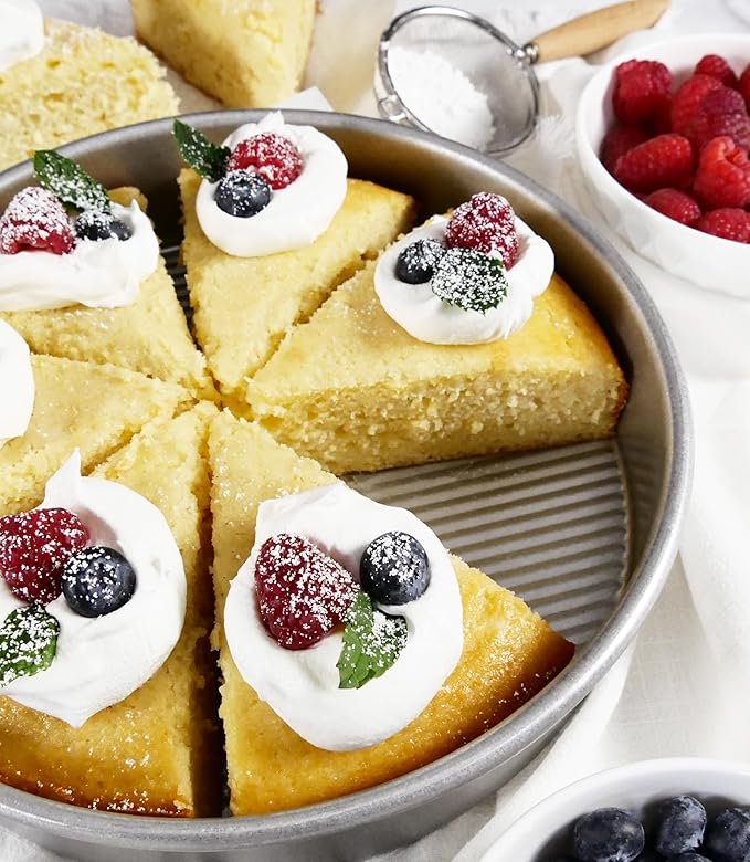 USA Pan Bakeware Round Cake Pan, Nonstick & Quick Release Coating,Aluminized Steel