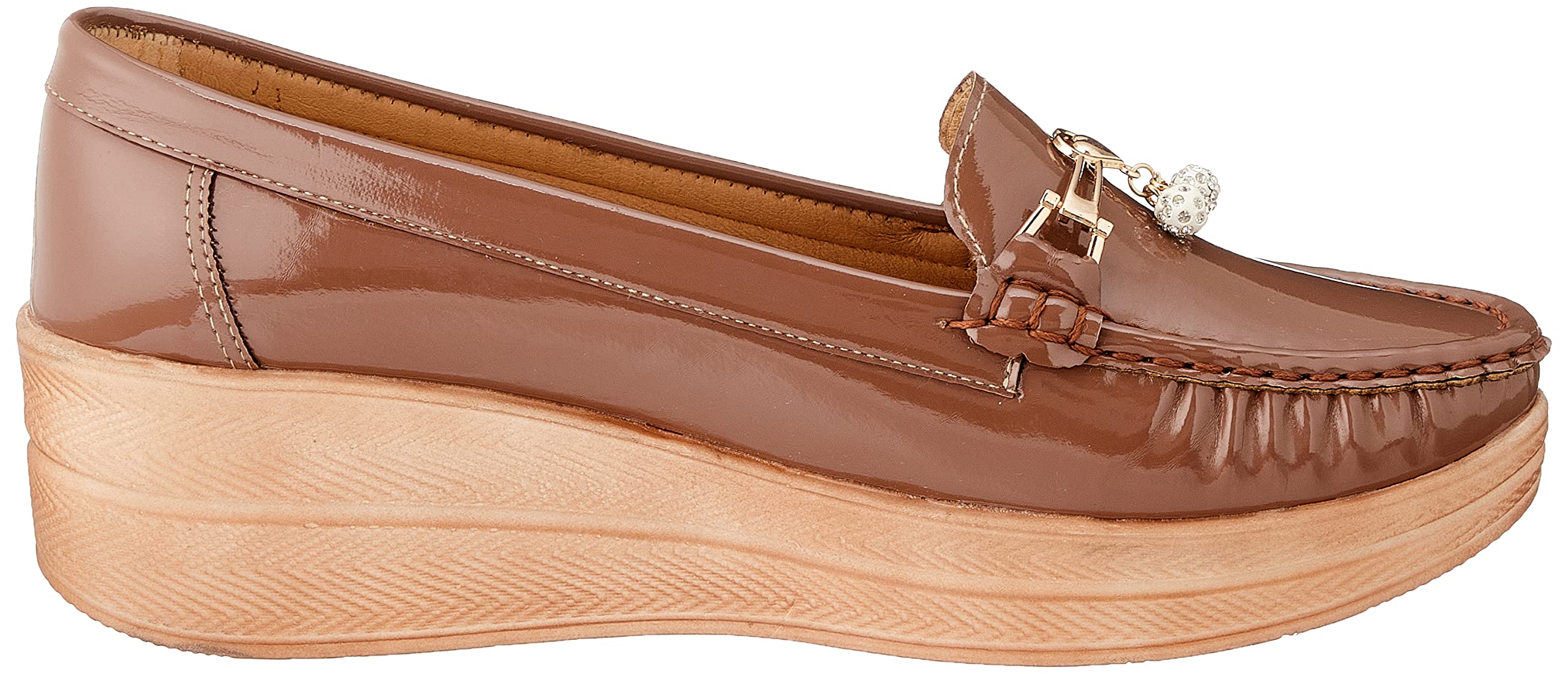 Al Baraem Flat Loafer For Women ,Soft cushioned insole for all-day comfort.