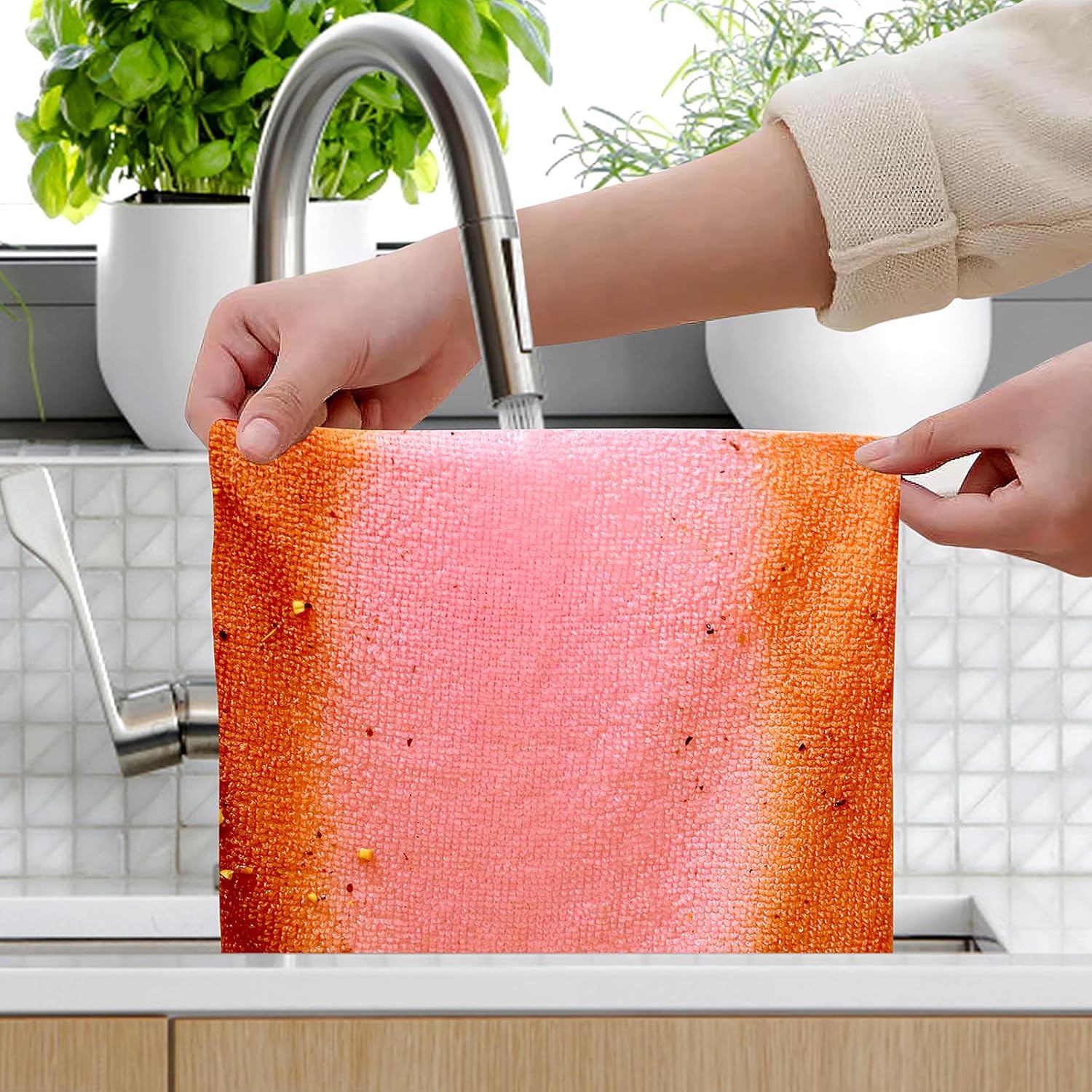 Luiruey Microfiber Cleaning Cloths 20 Pack 20.1x20.1cm Multi Color